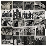 Lot of Twenty 10" x 8" Photos With Shemp as Third Stooge -- From Various Three Stooges Films -- 19 Glossy Photos, 1 Matte Finish -- Very Good Condition